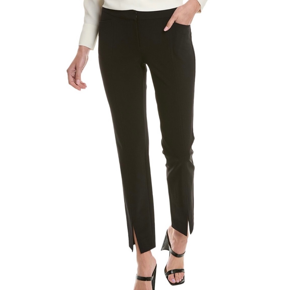 Lafayette 148 New York Split hem pants Size 10 Black
